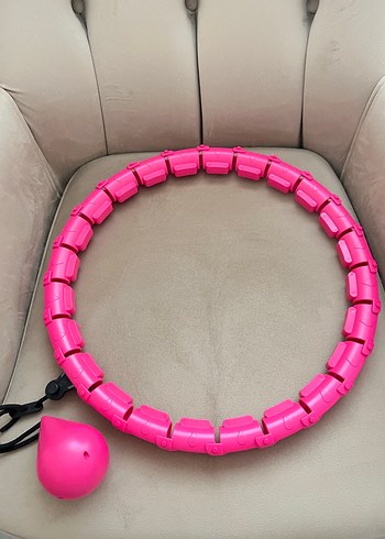  Beden Hulahop Desenli Pembe Pilates Halkası