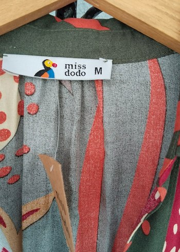 m Beden Renkli Desenli Uzun Bohem Elbise