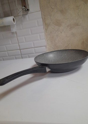 Gri Granit Görünümlü wok Tava - Görsel 7