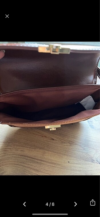  Beden kahverengi Renk Stradivarius Omuz Çantası