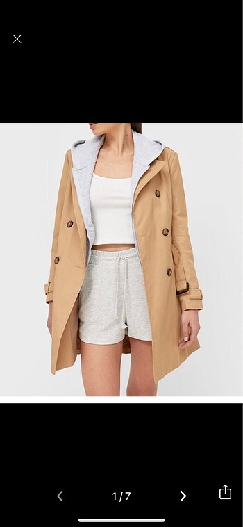Bej S / 36 Stradivarius Trençkot/Pardösü