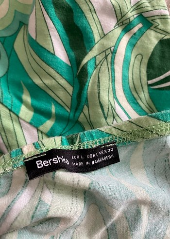 Yeşil Bağlamalı Bohem Crop Top - Görsel 2