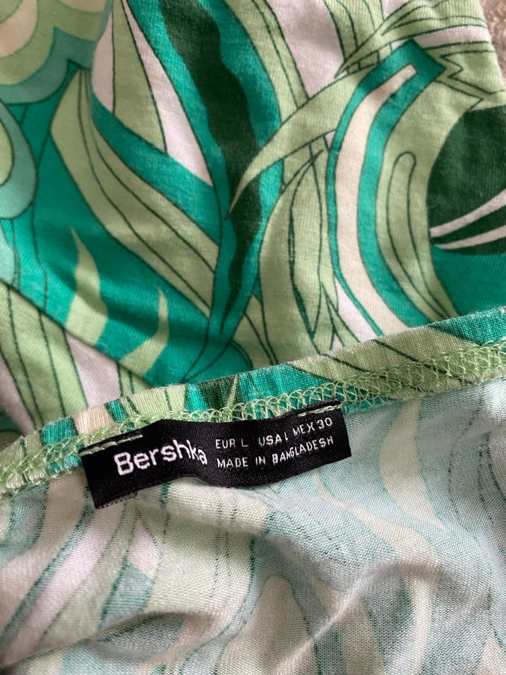 Yeşil Bağlamalı Bohem Crop Top - Görsel 2