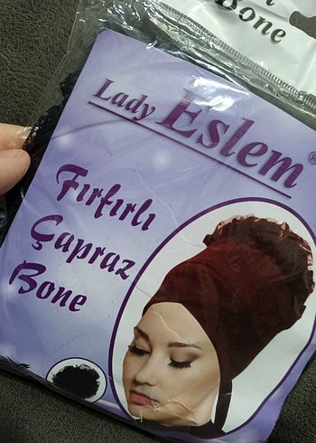 Fırfırlı Çapraz  Saç bonesi - Görsel 2