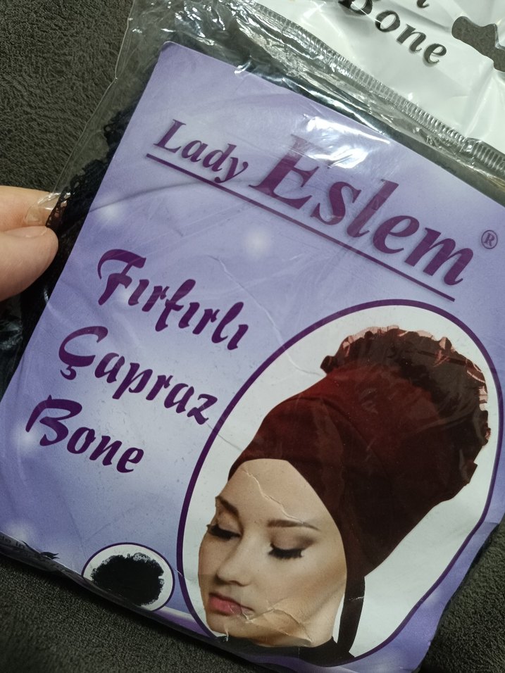 Fırfırlı Çapraz  Saç bonesi - Görsel 2