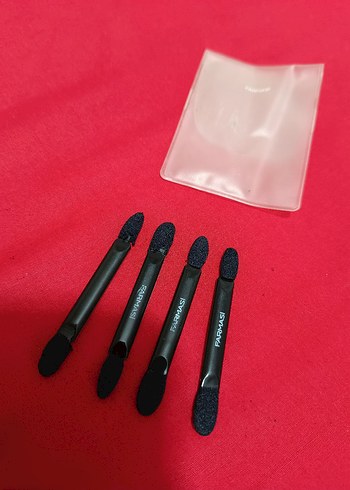 Siyah Çift Uçlu Makyaj Fırçası Seti - Görsel 6