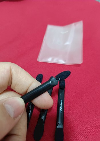 Siyah Çift Uçlu Makyaj Fırçası Seti - Görsel 5