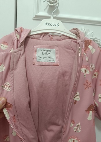 Kürklü Pembe Desenli Bebek Tulumu - Görsel 2