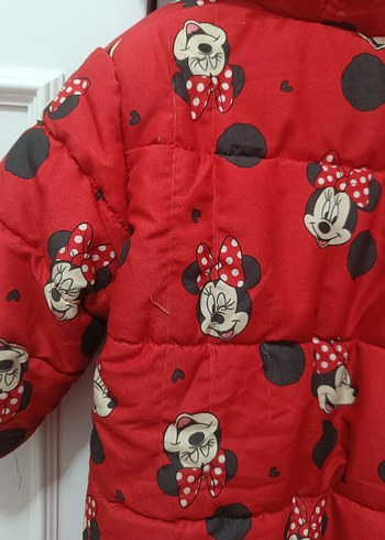 Kız Bebek Kapüşonlu Kırmızı Desenli Tulumu - Görsel 3