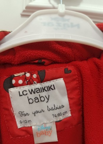 Kız Bebek Kapüşonlu Kırmızı Desenli Tulumu - Görsel 5