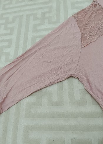 Pembe Uzun Kadın Sabahlık - Görsel 4