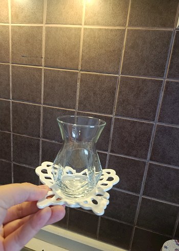 Beyaz Kelebek Desenli Bohem Tabaklar - Görsel 5