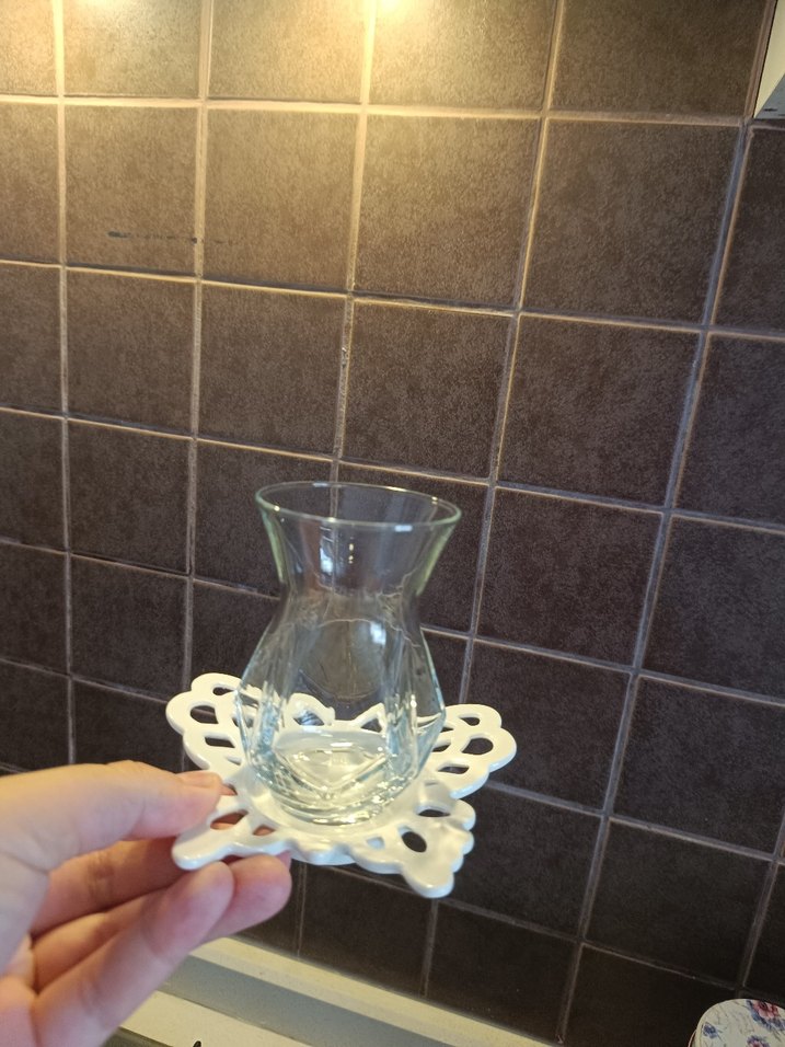 Beyaz Kelebek Desenli Bohem Tabaklar - Görsel 5