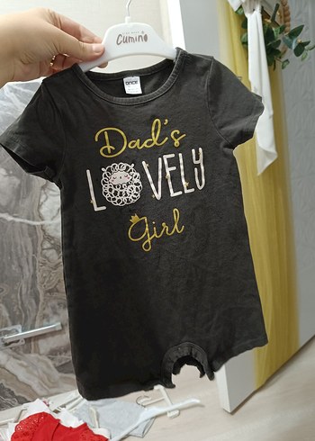 Kız Çocuk Gri Kısa Kollu Tişört - Görsel 2