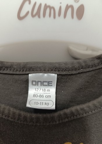 Kız Çocuk Gri Kısa Kollu Tişört - Görsel 3