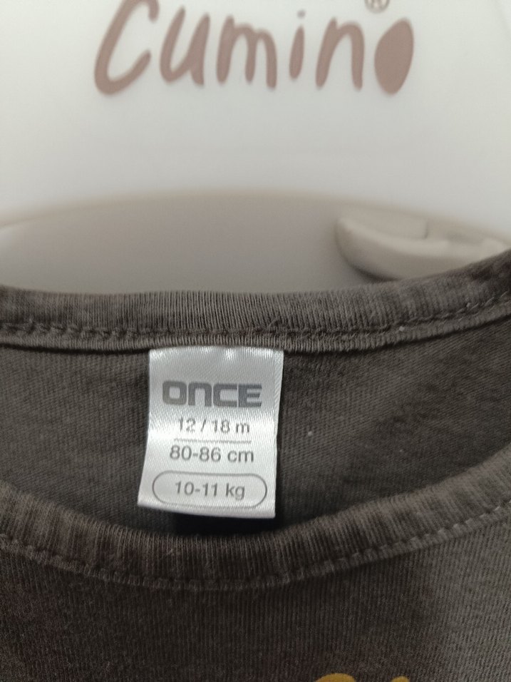 Kız Çocuk Gri Kısa Kollu Tişört - Görsel 3