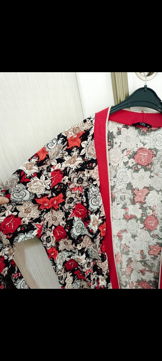 Kadın Bohem Dantel Detaylı Midi Kimono - Görsel 4