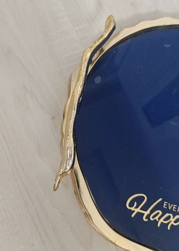 Parlak Mavi Kadın Broş Modern Klasik - Görsel 3