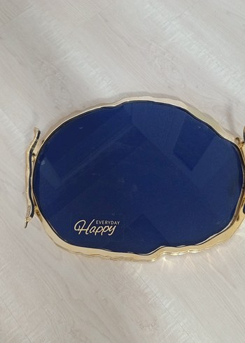 Parlak Mavi Kadın Broş Modern Klasik - Görsel 2