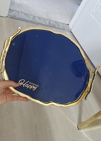 Parlak Mavi Kadın Broş Modern Klasik - Görsel 5