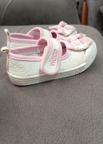 Pembe İlk Adım Kız Çocuk Ayakkabısı Fiyonklu - Görsel 4