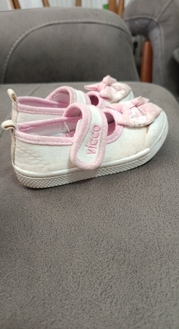 Pembe İlk Adım Kız Çocuk Ayakkabısı Fiyonklu - Görsel 4
