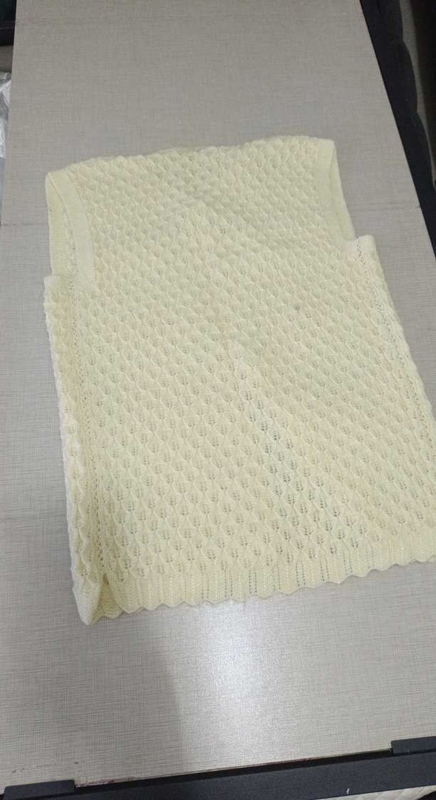 Beyaz Örgü Kadın Yelek - Görsel 4