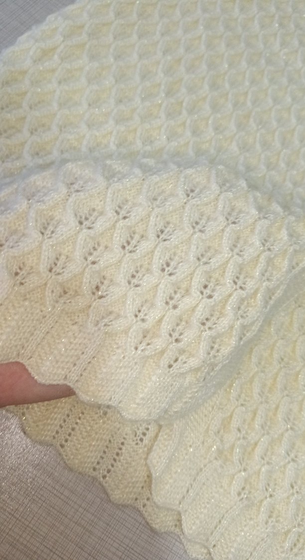 Beyaz Örgü Kadın Yelek - Görsel 3