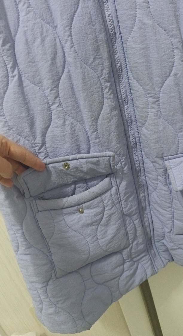 Kadın Lila Kapüşonlu Yelek - Görsel 3