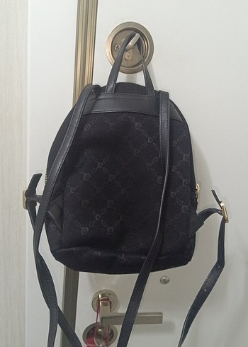 Siyah Kadın Süet Sırt Çantası - Görsel 4