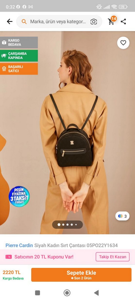 Siyah Kadın Süet Sırt Çantası - Görsel 5