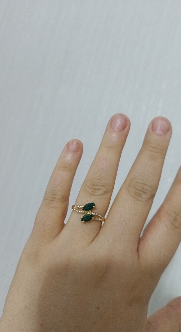 Yılan Desenli Pullu Altın Kadın Yüzük - Görsel 5