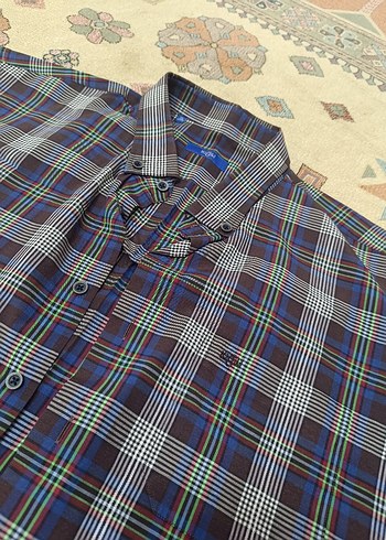 2xl Beden Erkek Çok Renkli Kısa Kollu Kareli Gömlek