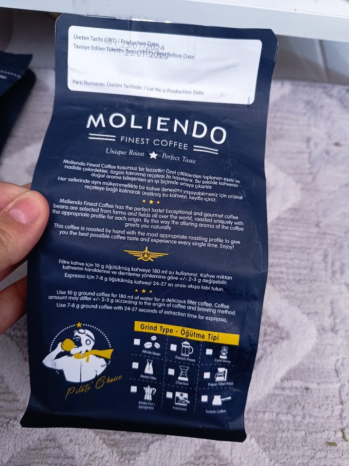 Moliendo Dark Coffee Blend 250 g Kahve - Görsel 2