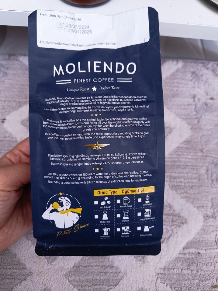 Moliendo  Kahve çekirdeği 250g - Görsel 2