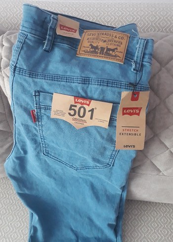 Levis Levi S 501 Erkek Mavi Denim Regular Fit Jean