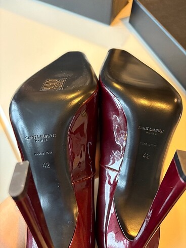 42 Beden bordo Renk Saint laurent bordo renk topuklu ayakkabı