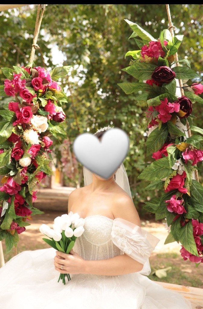 Straplez Midi Bohem Gelinlik - Görsel 2