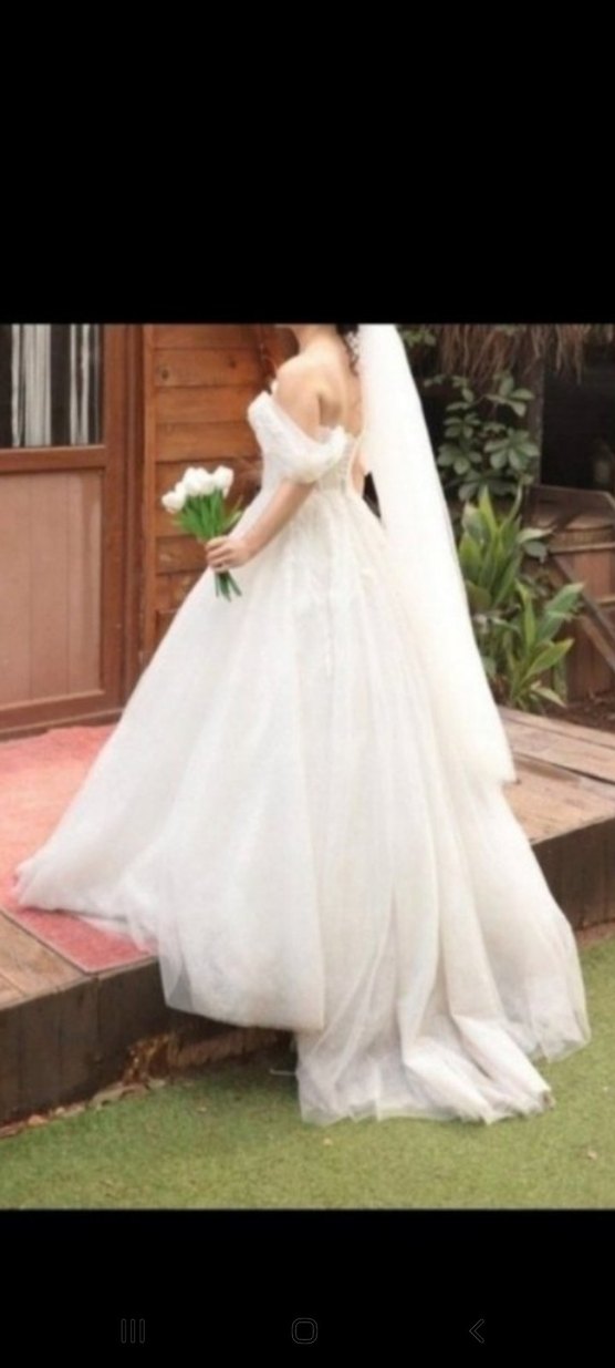 Straplez Midi Bohem Gelinlik - Görsel 5