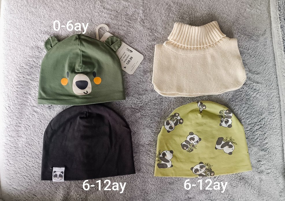 Çocuk Örme Bere ve Boyunluk Seti - Görsel 2