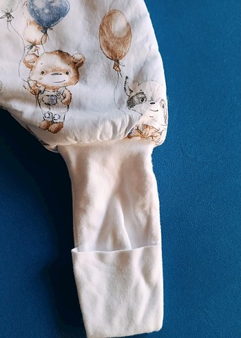 yeni Gri Baskılı Erkek Çocuk Uyku Tulumu Fermuarlı - Görsel 5