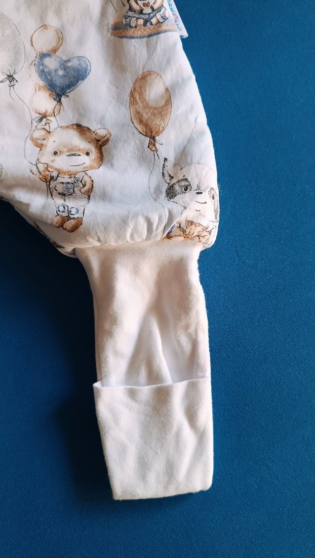 yeni Gri Baskılı Erkek Çocuk Uyku Tulumu Fermuarlı - Görsel 5