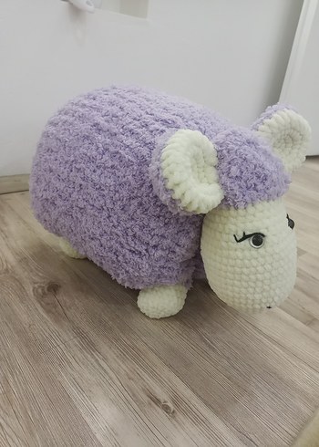 Mor Peluş Oyuncak Kuzu