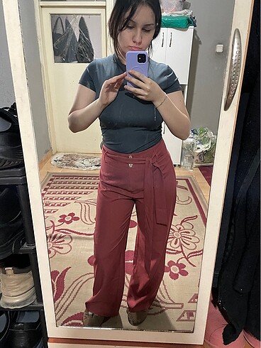 Trendyol & Milla Nar Çiçeği Kumaş Pantolon