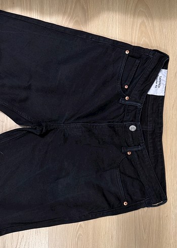 Erkek Siyah Normal Kesim Kot Pantolon - Görsel 3