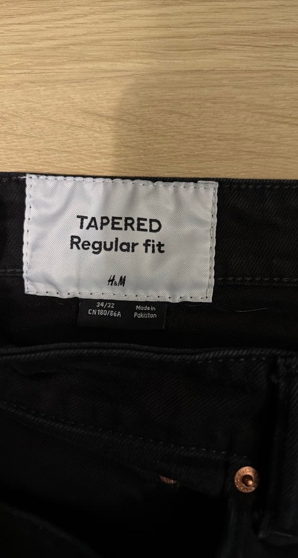 Erkek Siyah Normal Kesim Kot Pantolon - Görsel 2