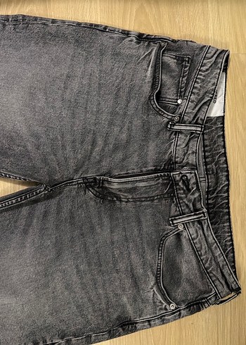 Erkek Gri Normal Kesim Kot Pantolon - Görsel 3