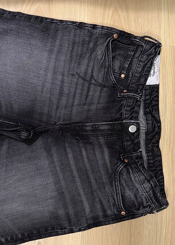 Erkek Siyah Normal Kesim Kot Pantolon - Görsel 3