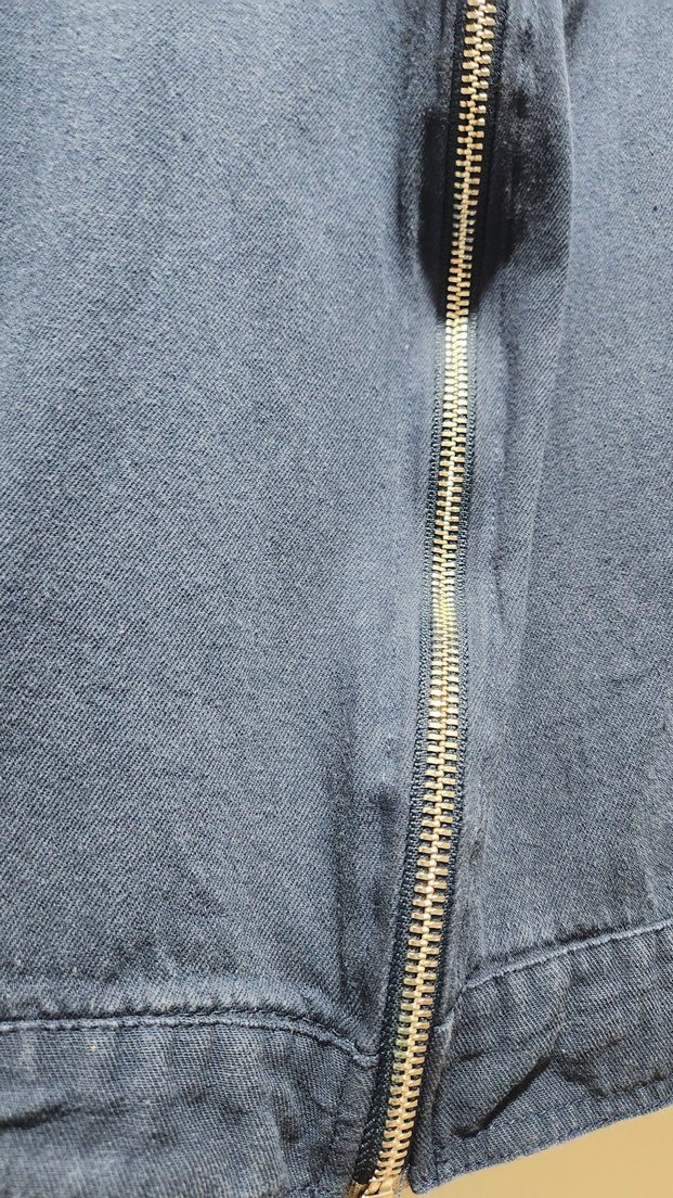 Kadın Lacivert Denim Ceket ve Midi Etek Seti - Görsel 4