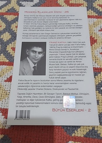 Franz Kafka - Dönüşüm Romanı - Görsel 2